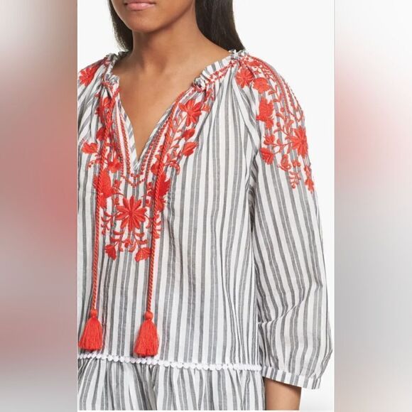 Kate Spade Maximalist Cottagecore Fairy Preppy Coastal Romantic Nautical Top S - Picture 5 of 11